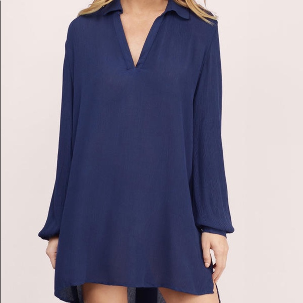 Tobi Gold Coast Deep V Shirt Dress